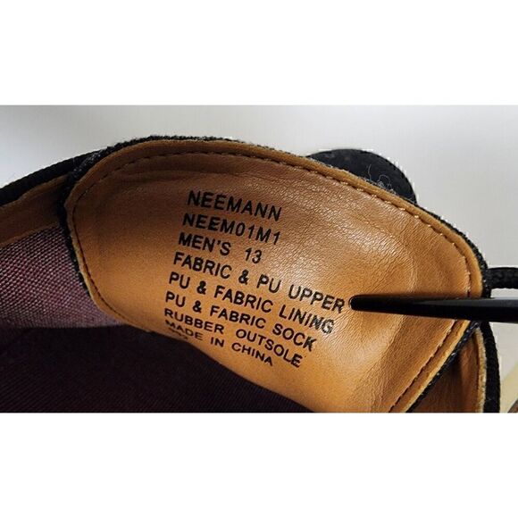 Steve Madden Mens Nevelle Derby Oxford Textured Lace-up Shoes Black Size 13 - Picture 12 of 12